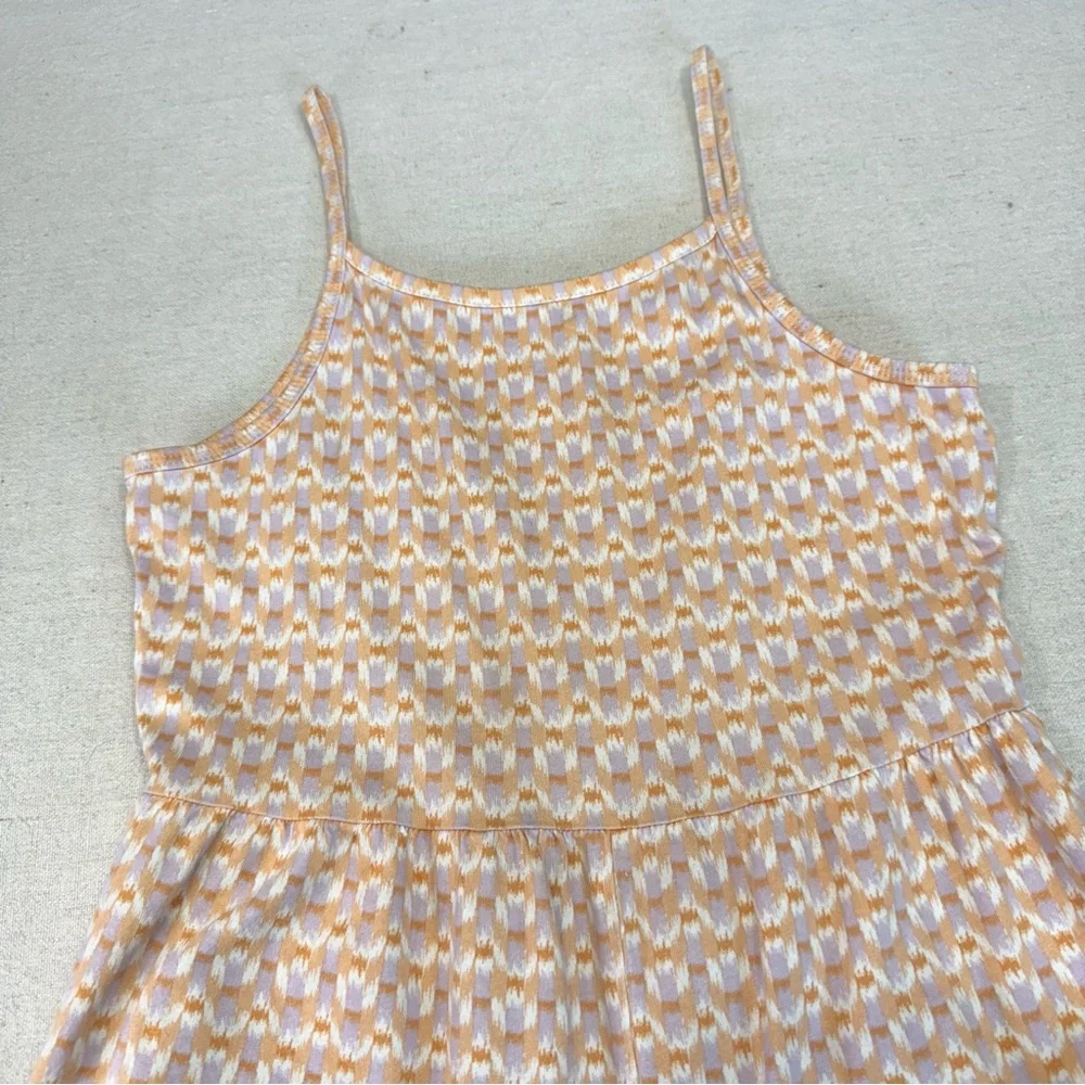 Carter’s Girls Patterned Romper - Cream and Orange - Size 10/10A